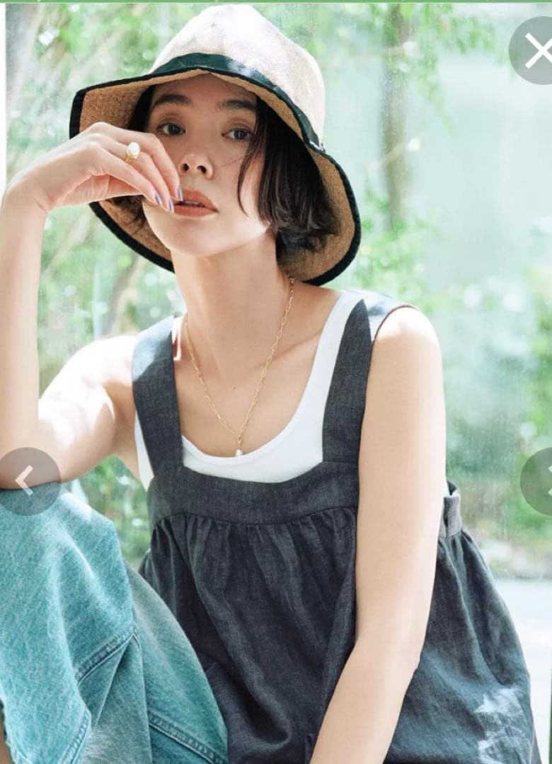 12 closetヨーロピアンリネンキャミソール