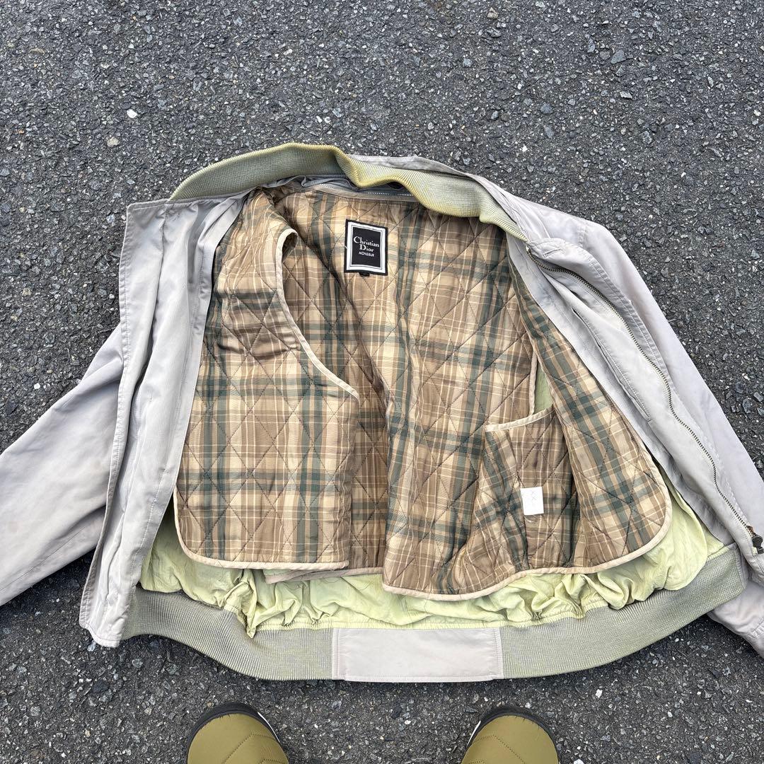 超希少ヴィンテージ　DIOR 90s ブルゾン　ジャンパー　ライナー付き