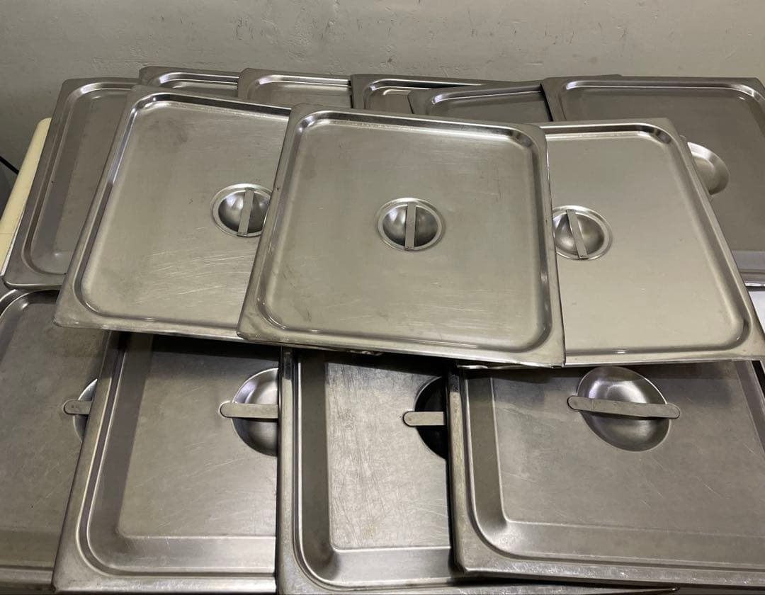 コンベクションオーブン用ホテルパン各種16個+蓋13枚