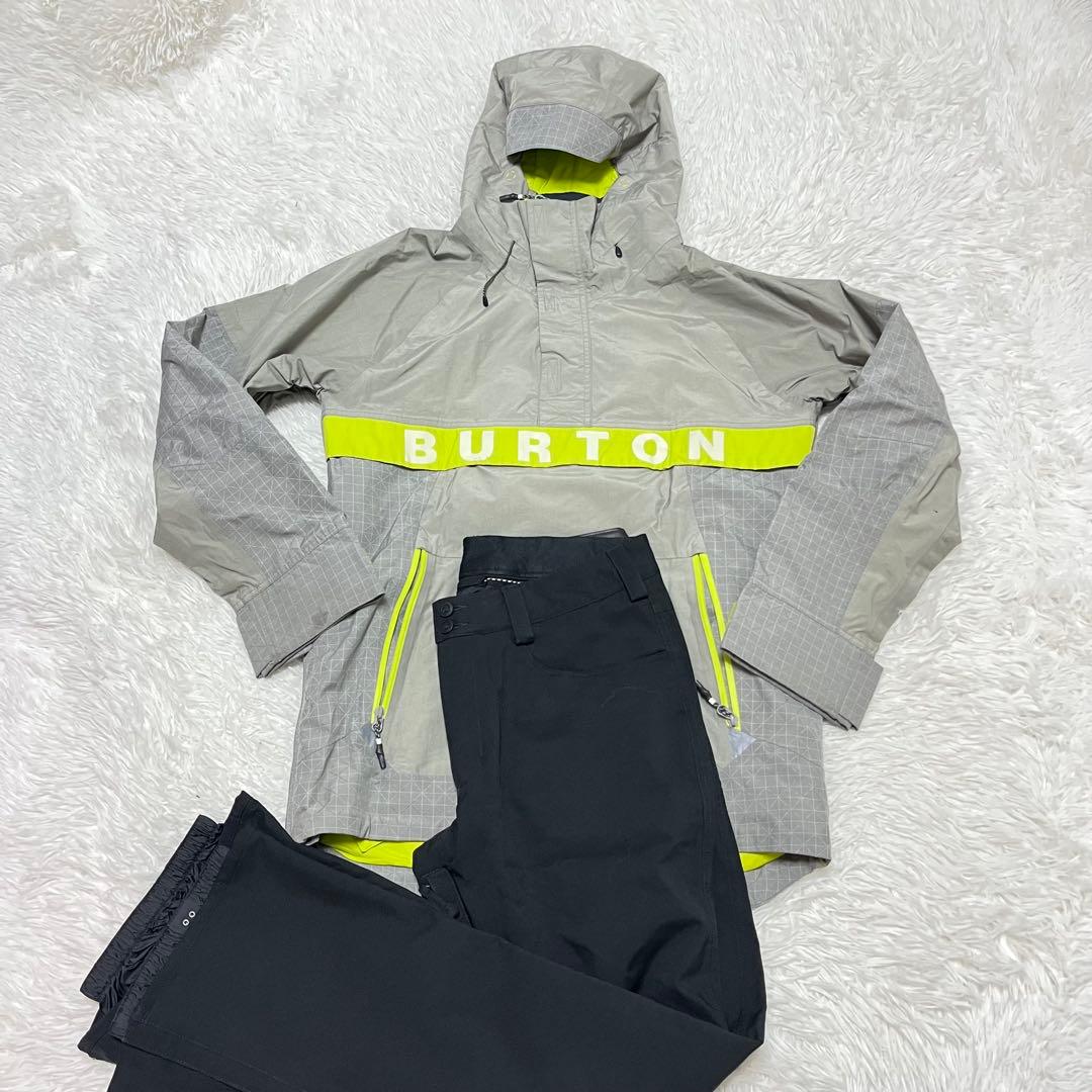 激レア BURTON バートスノボ セットアップ ブラック グレー 上下 メンズ