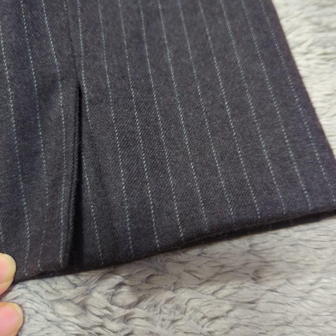 AOKI LES MUES セットアップスーツ　ストライプ　グレー　L　ウール