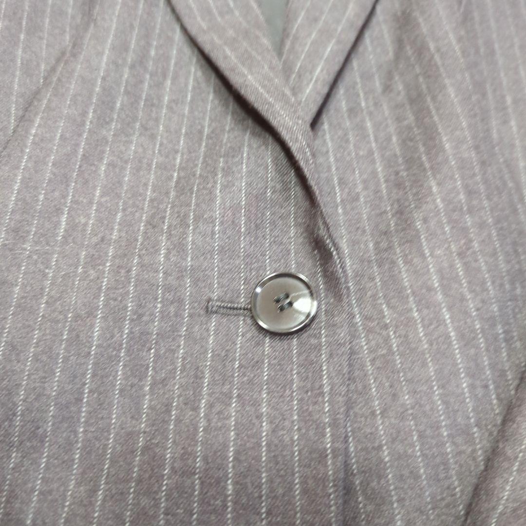 AOKI LES MUES セットアップスーツ　ストライプ　グレー　L　ウール