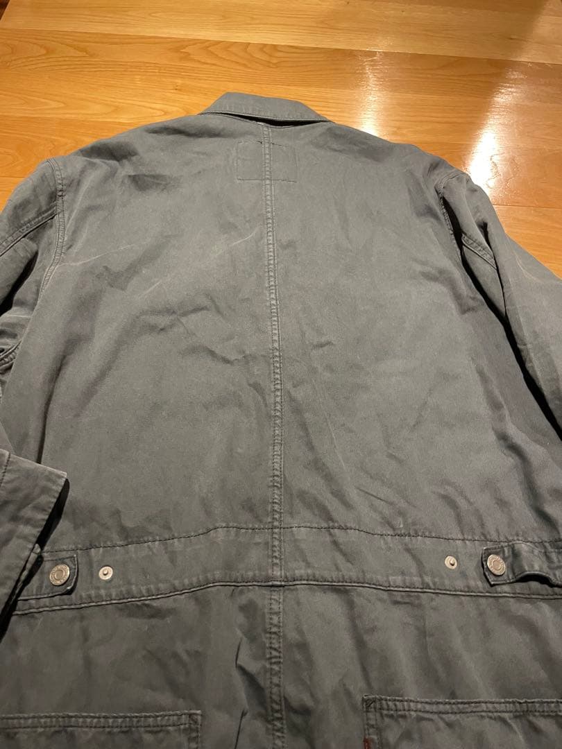 デカサイ LEVI STRAUSS グレー オーバーオール Lサイズ
