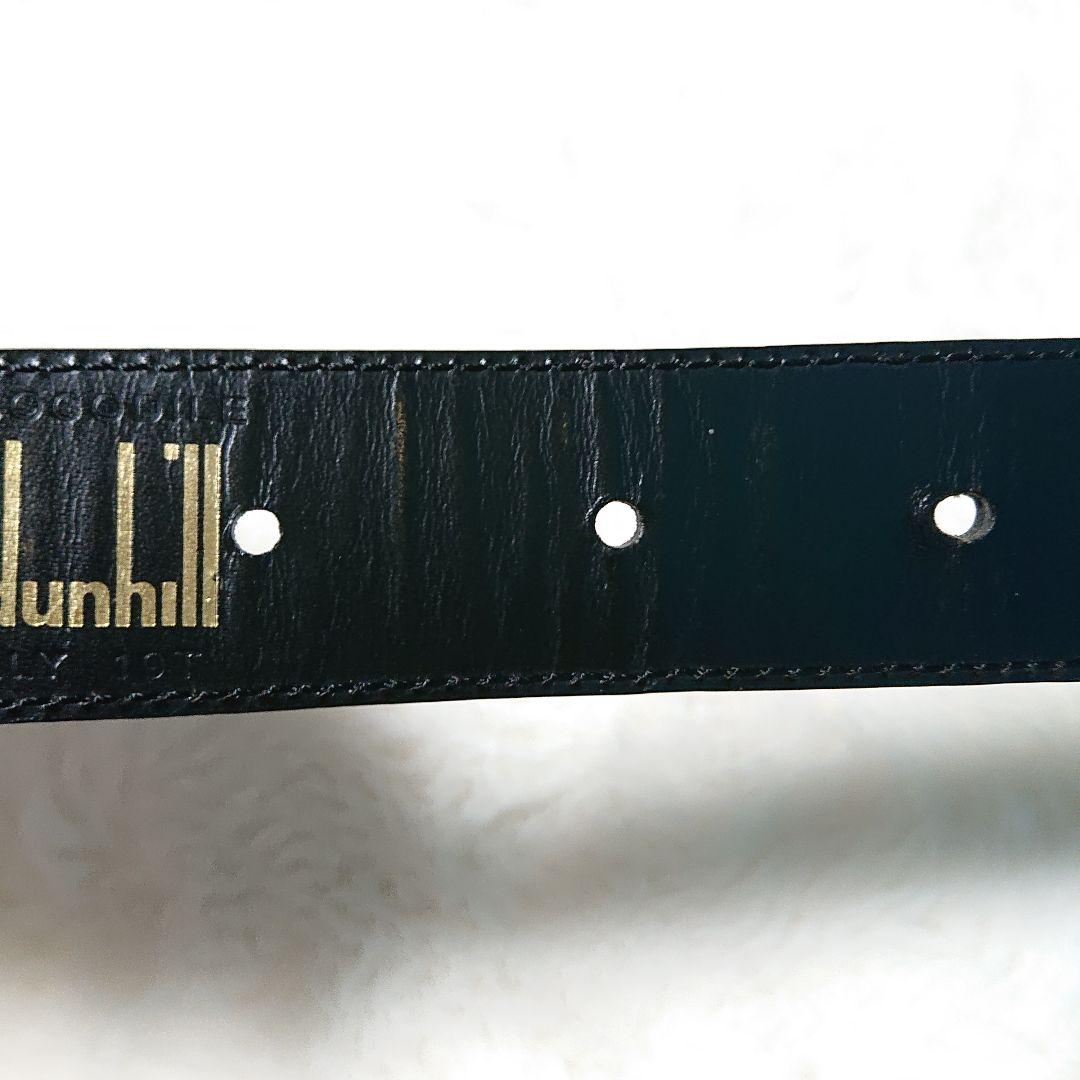 ダンヒル クロコダイルベルト ゴールドバックル dロゴ ブラック