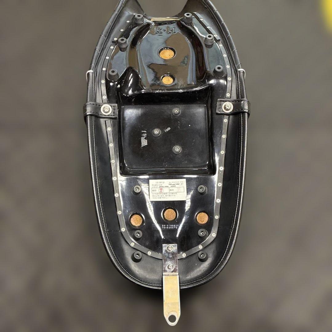 K&H スポーツスター用　ダブルシート　シルバーパイピング　04〜