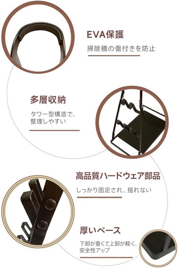 45000Pa 超強力 コードレス掃除機 uwant掃除機スタンド 白 セット