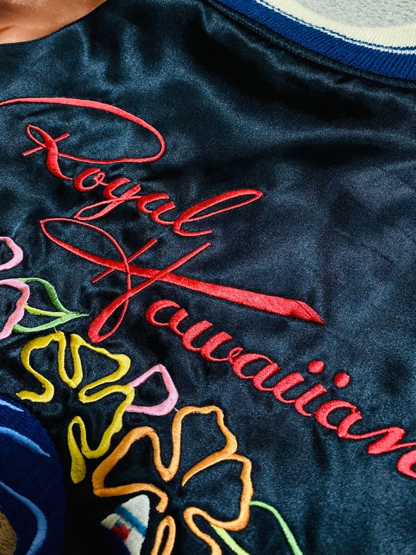 tepeeテーラー東洋 日本限定 スカジャン HAWAII 虎ワシ サテン