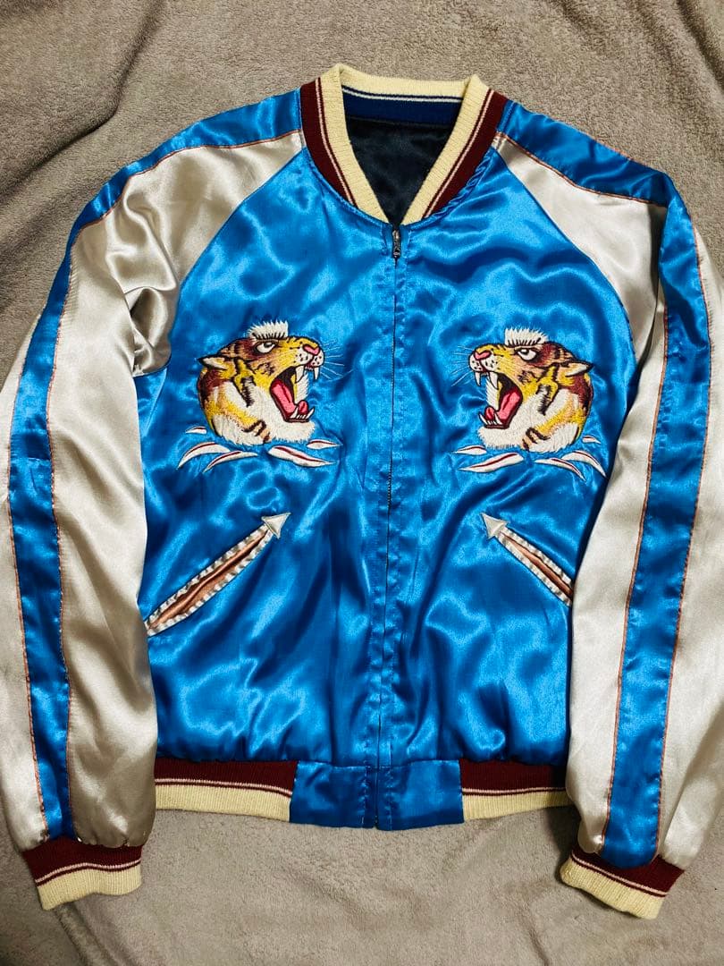 tepeeテーラー東洋 日本限定 スカジャン HAWAII 虎ワシ サテン