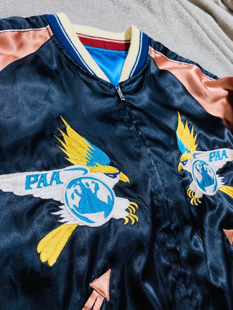 tepeeテーラー東洋 日本限定 スカジャン HAWAII 虎ワシ サテン