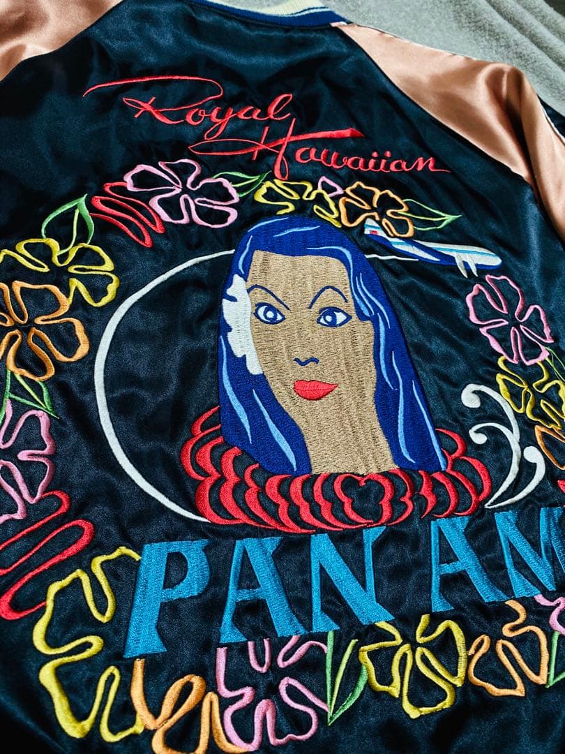 tepeeテーラー東洋 日本限定 スカジャン HAWAII 虎ワシ サテン