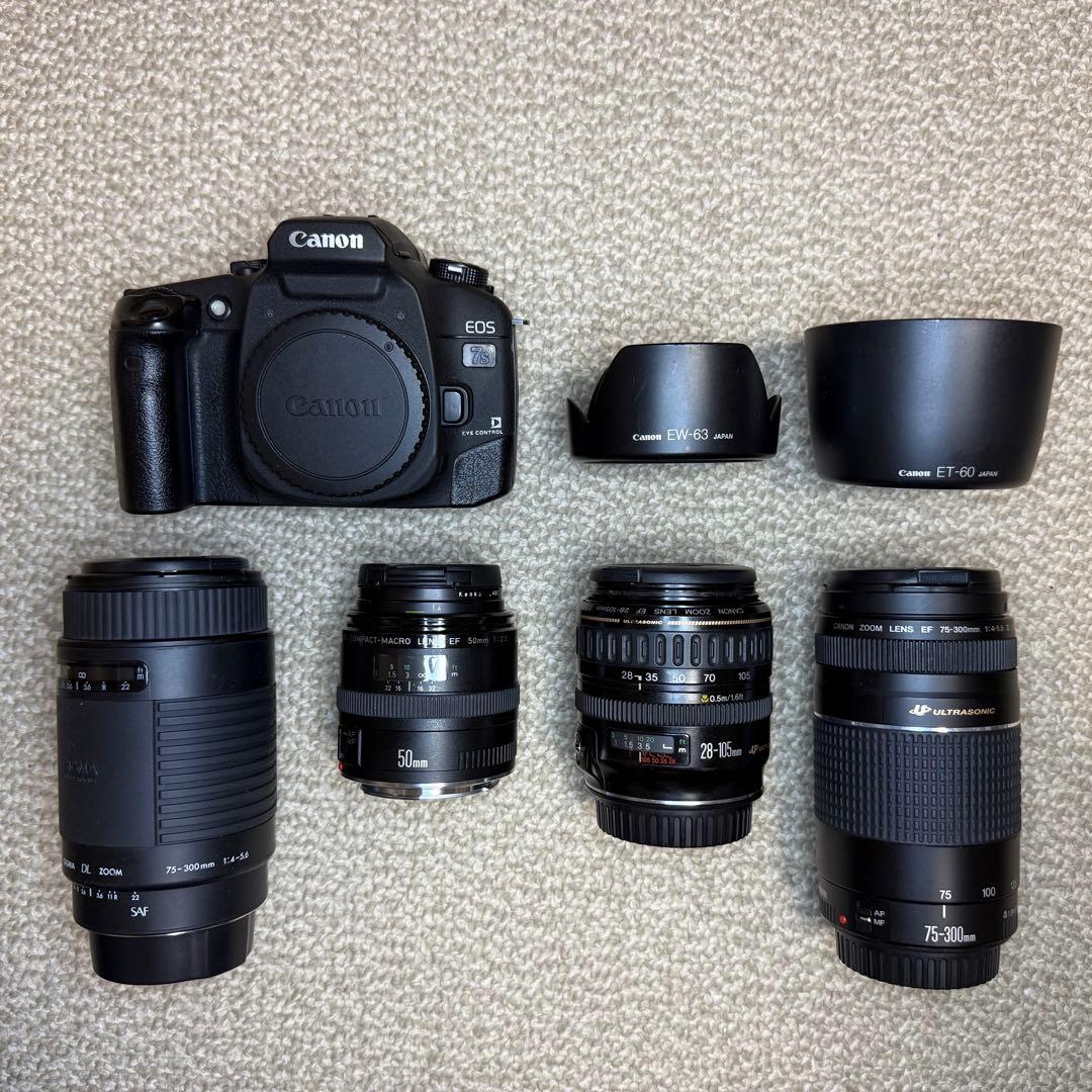 k*様 CANON EOS 7s 本体＋交換レンズ４本　動作確認済 キャノン
