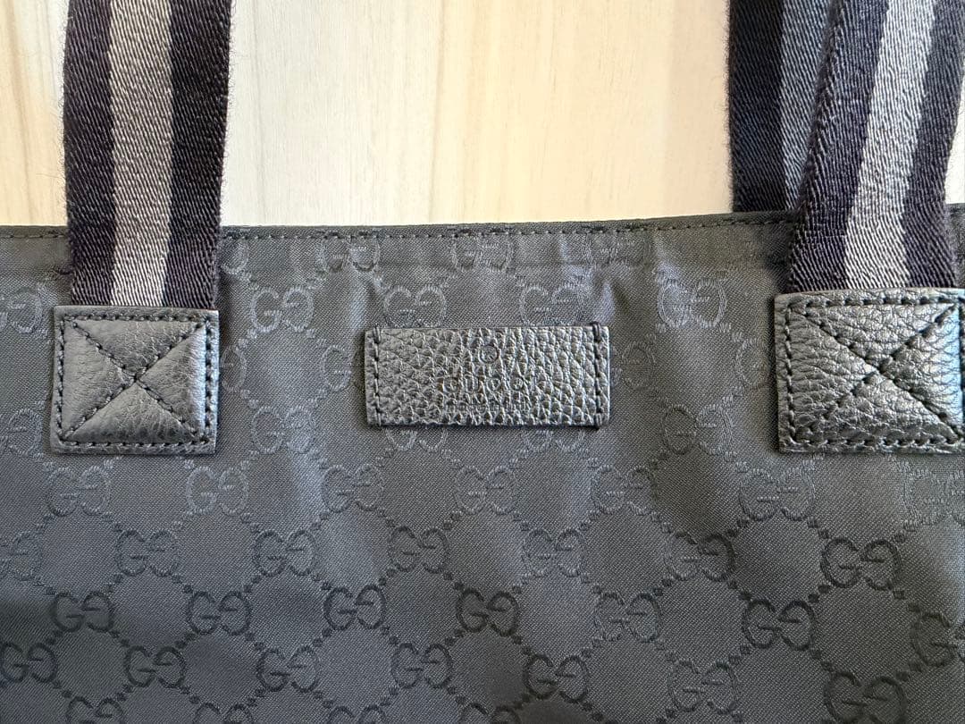 【美品】GUCCI ブラック トートバッグ 保存袋付き