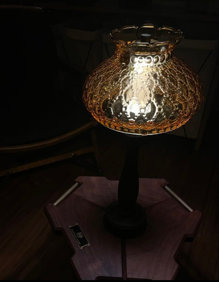 アンバーガラスシェード　38灯　ランタンシェード　ビンテージ　アンティーク