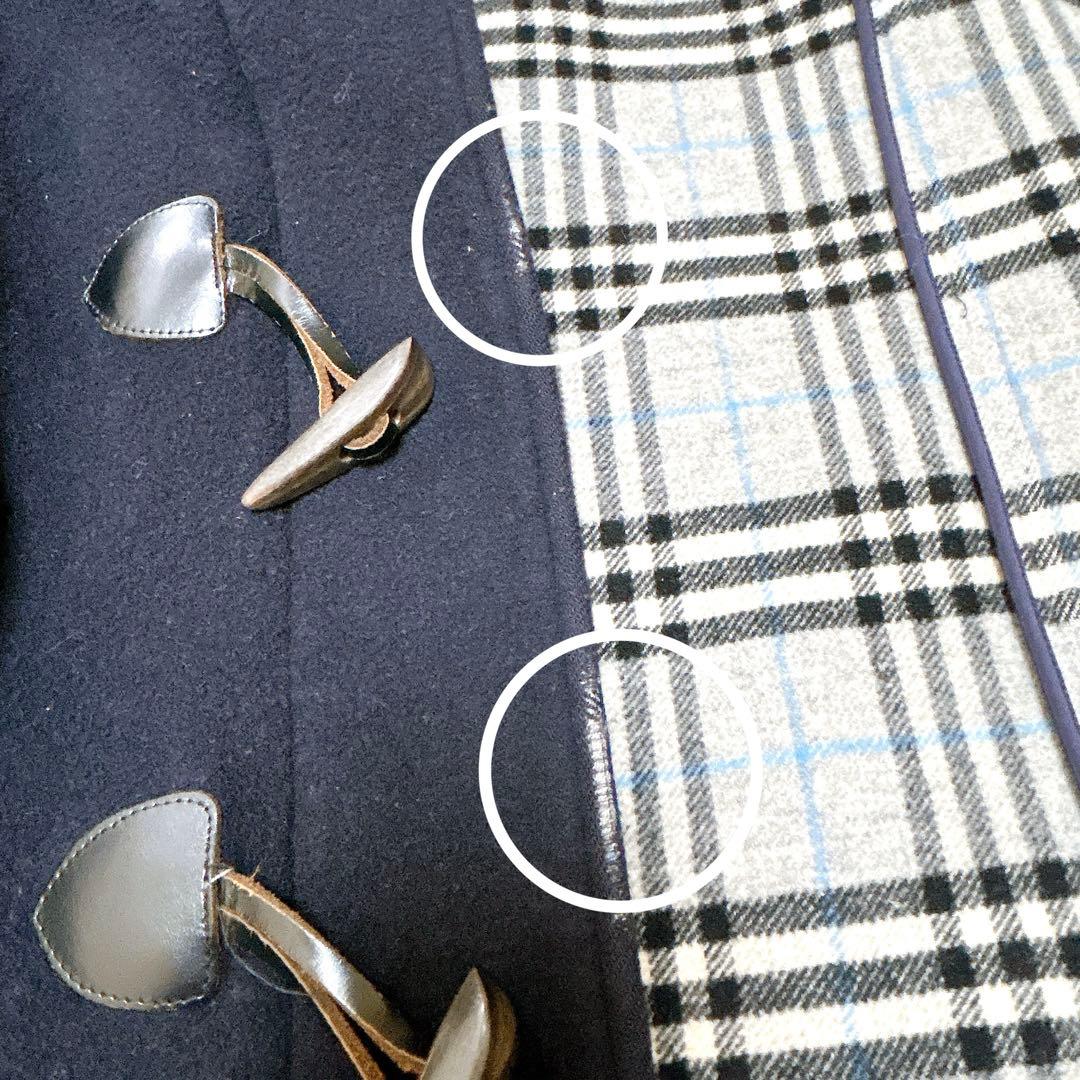 バーバリーロンドン ダッフルコート ノバチェック ネイビー 160A 通勤 通学