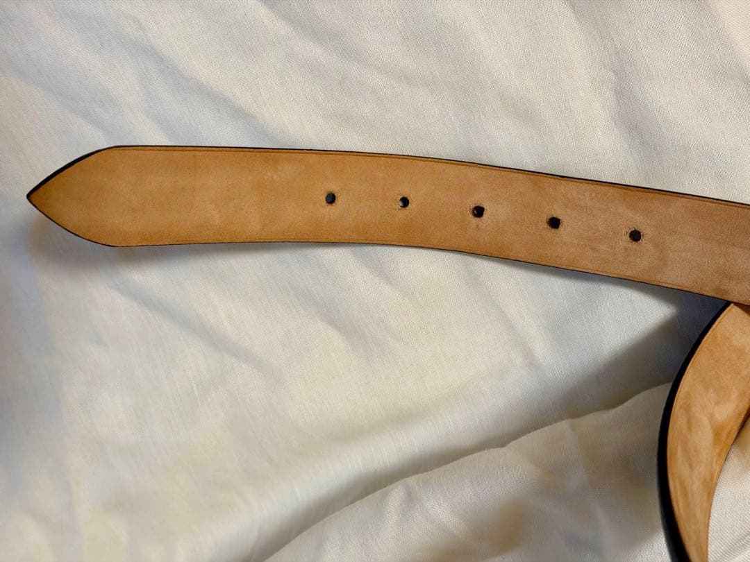 Saddlers サドラーズ ベルト サフィアーノレザー ブラック 85