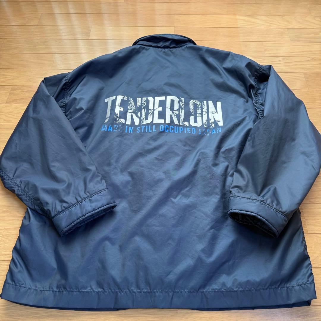 美品テンダーロインTENDERLOIN ナイロンコーチジャケット ネイビー XL