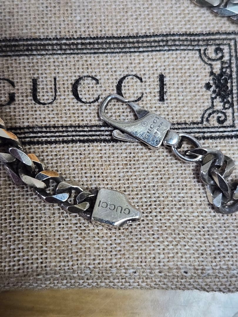 GUCCI グッチ インターロッキングG ブレスレッ卜　１7