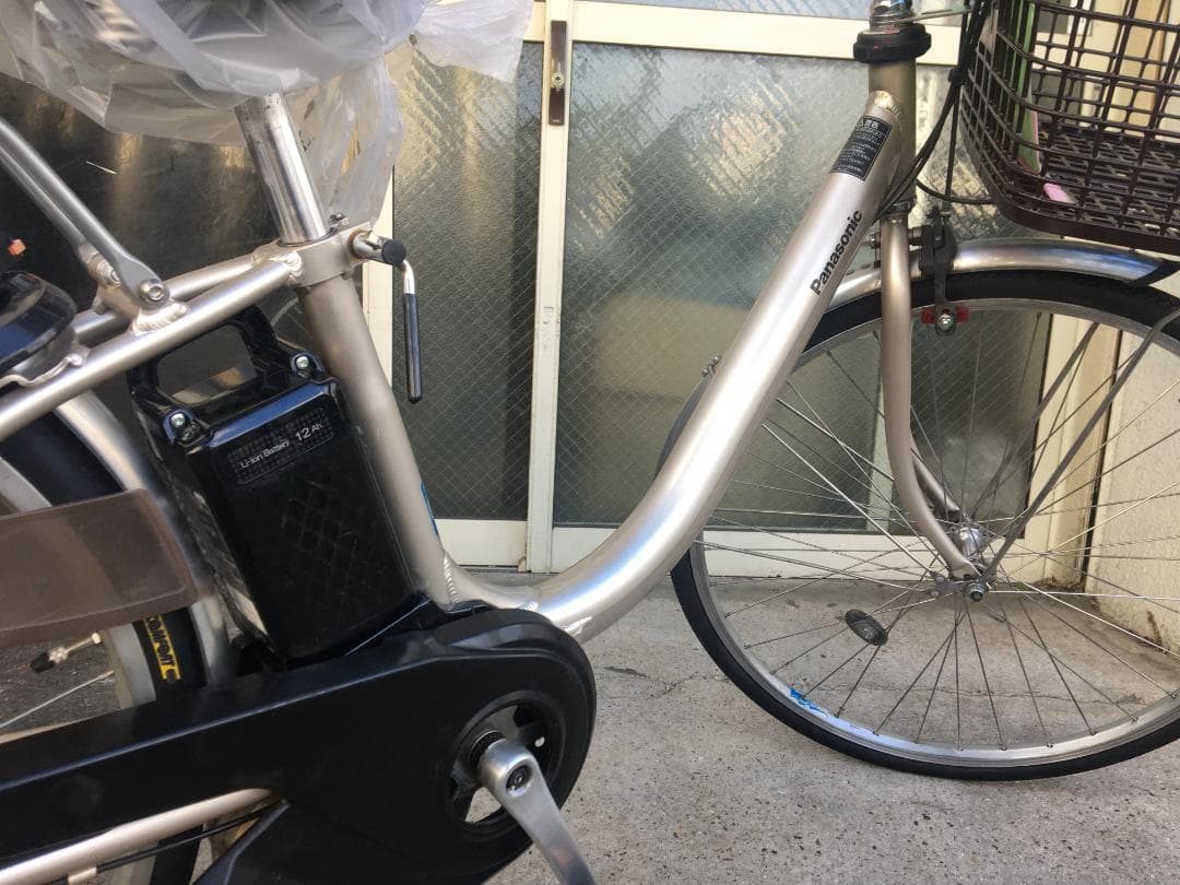 地域限定送料無料　ビビ　L　12AH　軽量モデル　シルバー　神戸市　電動自転車
