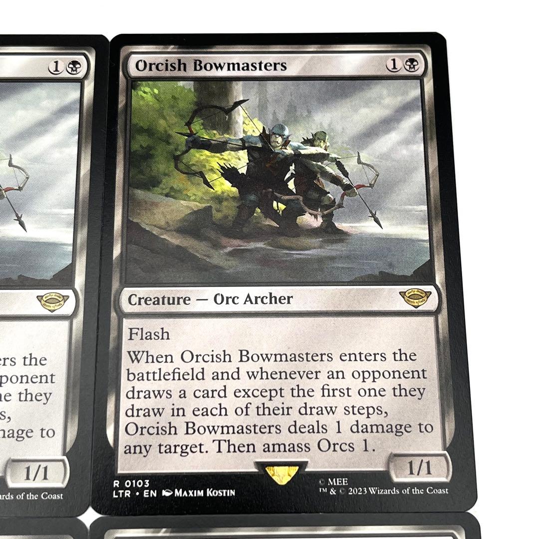 オークの弓使い　4枚セット 英語　MTG