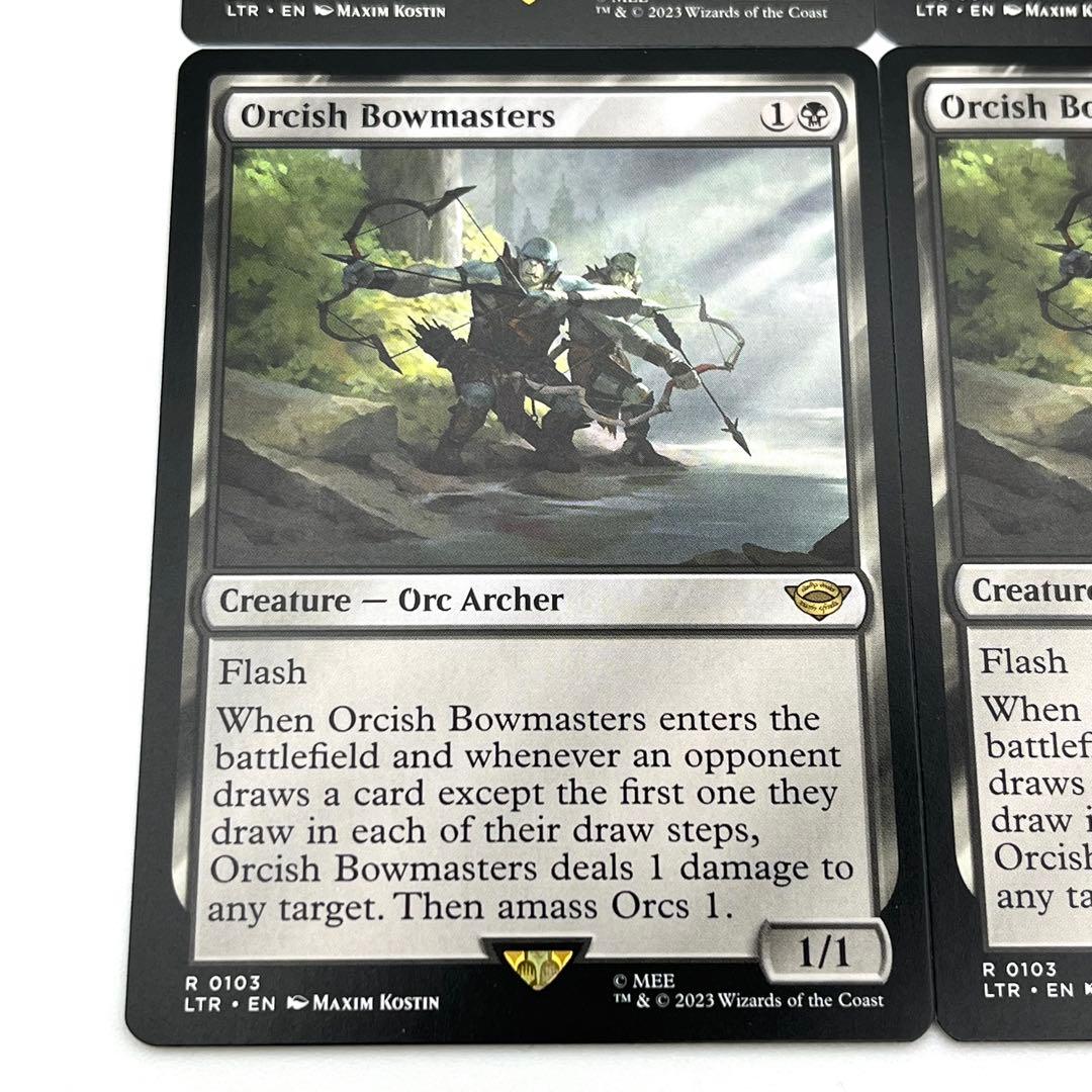 オークの弓使い　4枚セット 英語　MTG
