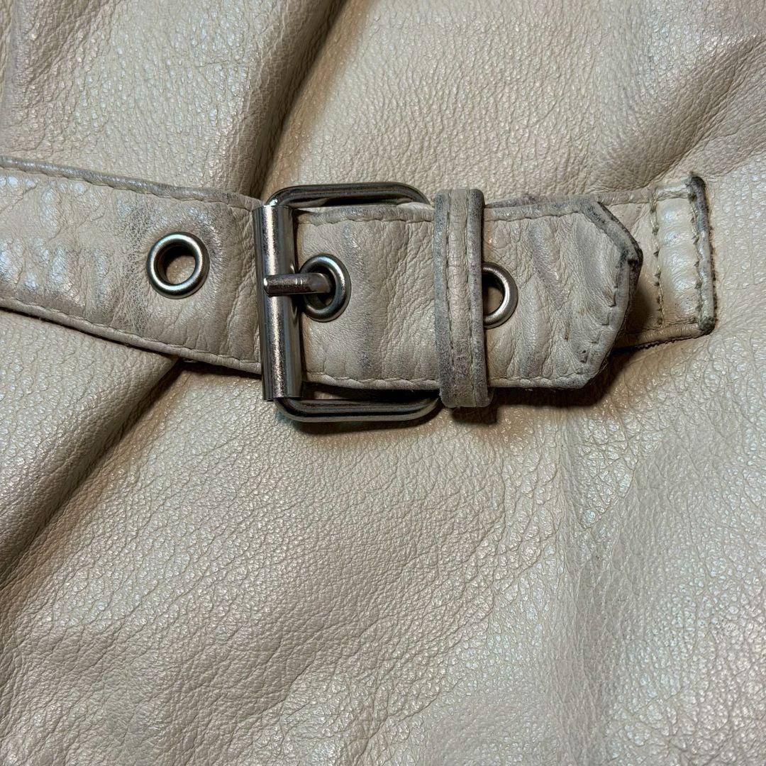 ゲス USA リアルレザー本革トラッカージャケットライダース　M〜L