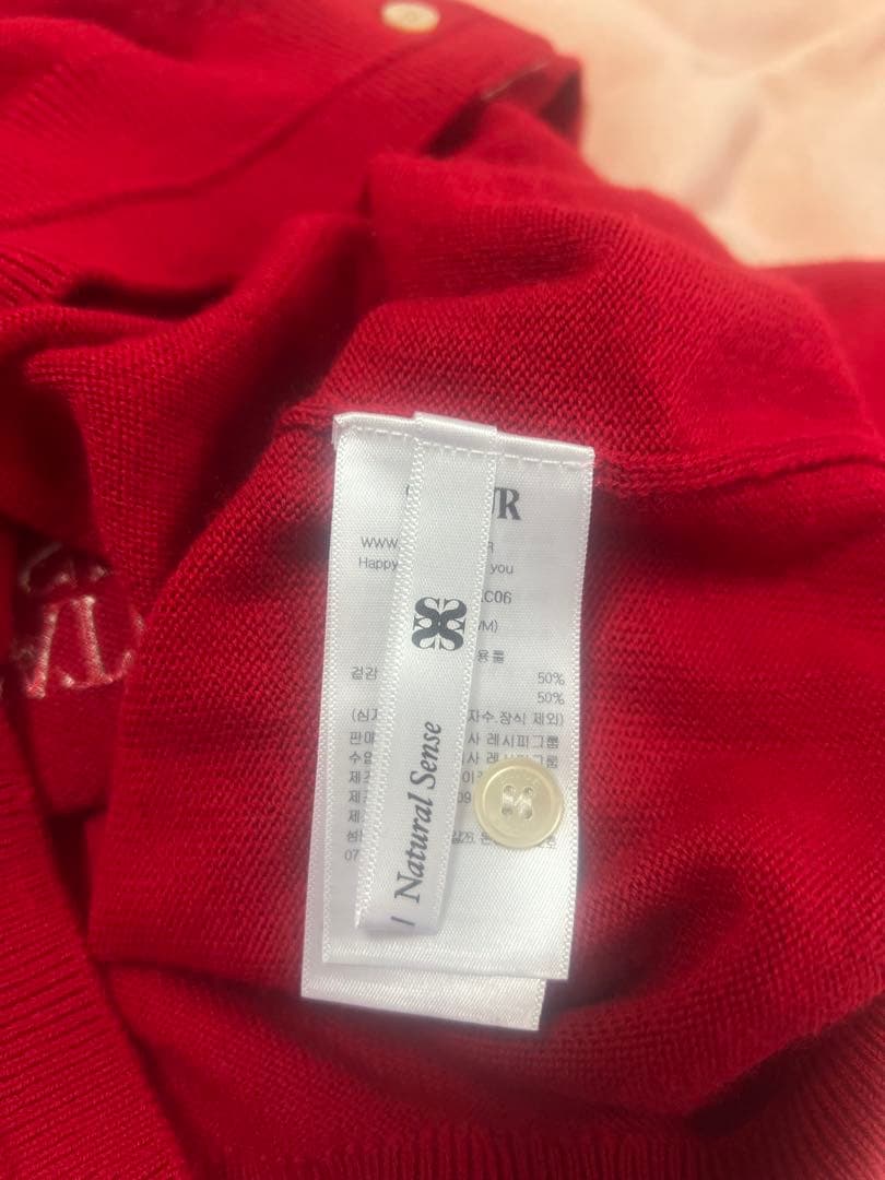 【SATUR】セター　赤カーディガン