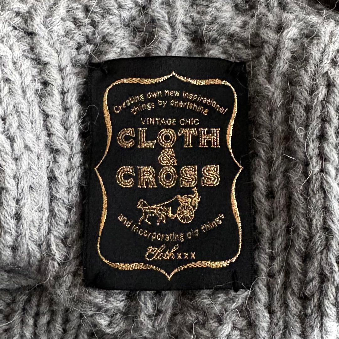 Hug O War クロスアンドクロス アルパカミックスケーブル編みニット