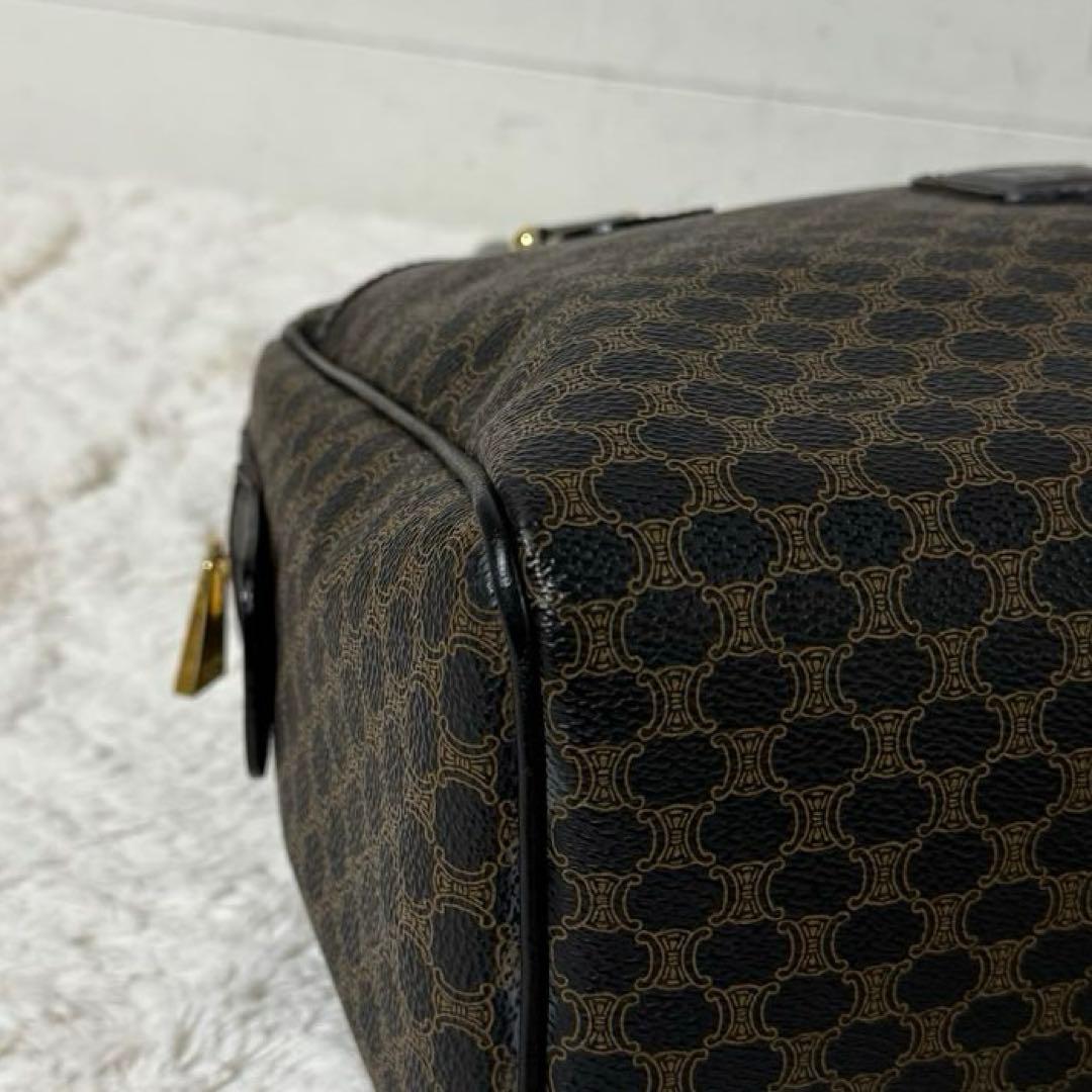 ⭐️極美品⭐️　CELINE　マカダム　ミニボストンバッグ　PVCレザー