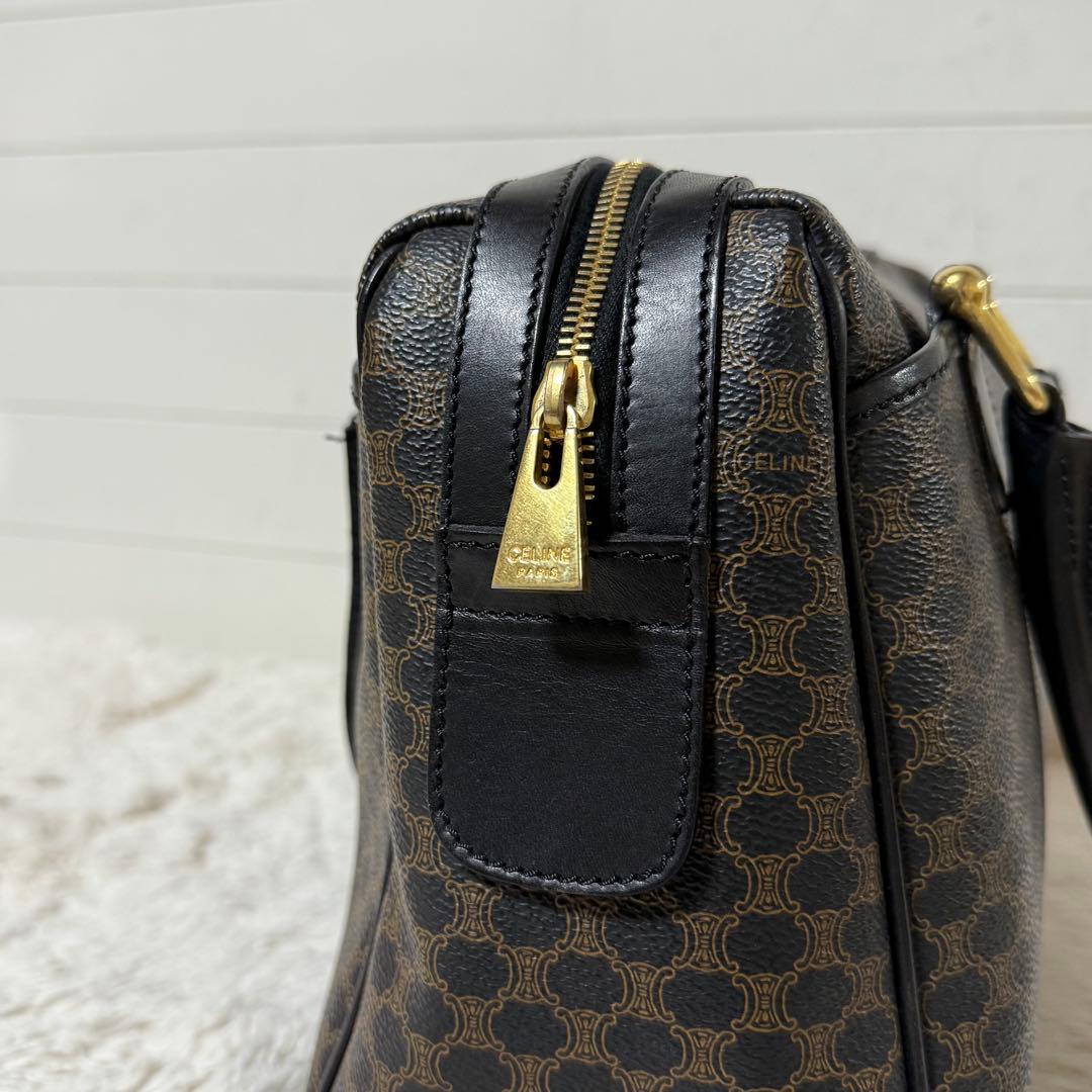 ⭐️極美品⭐️　CELINE　マカダム　ミニボストンバッグ　PVCレザー