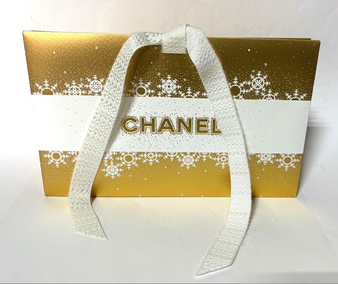 CHANELシャネル☆サテンリボンバレッタ・ココマークビーズ☆巾着ポーチボックス