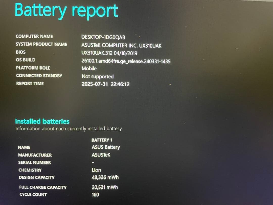 ASUS ZenBook i5 7200U メモリ8GBモデル 中古品