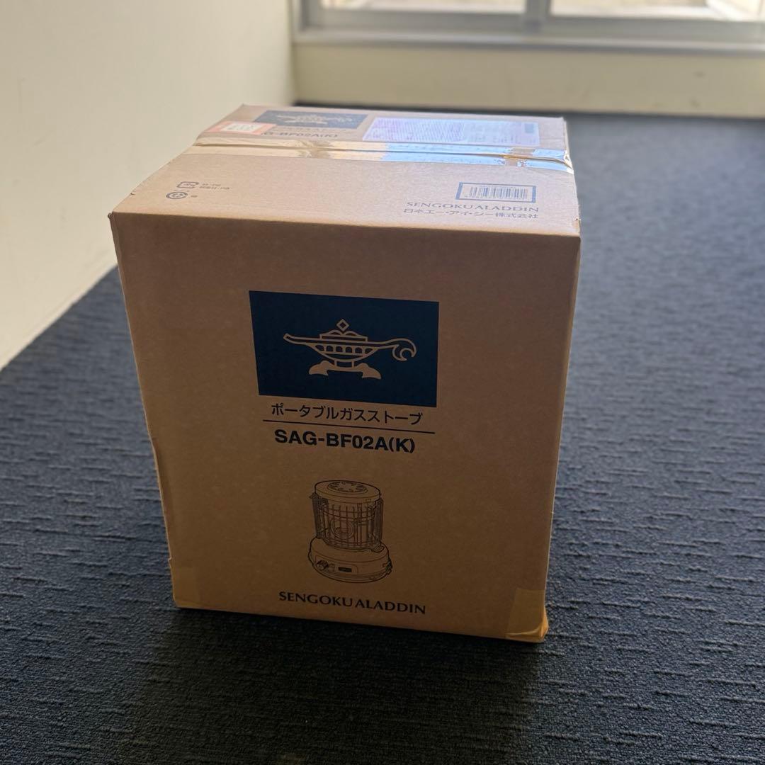 限定 センゴクアラジン ポータブルガスストーブ ブラック SAG-BF02AK