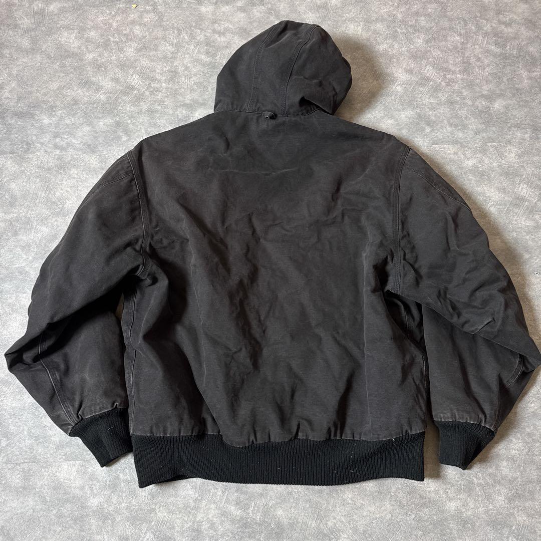 s*r様 Walls ワークジャケット L ブラック 裏ボア ダック地 フルジッ