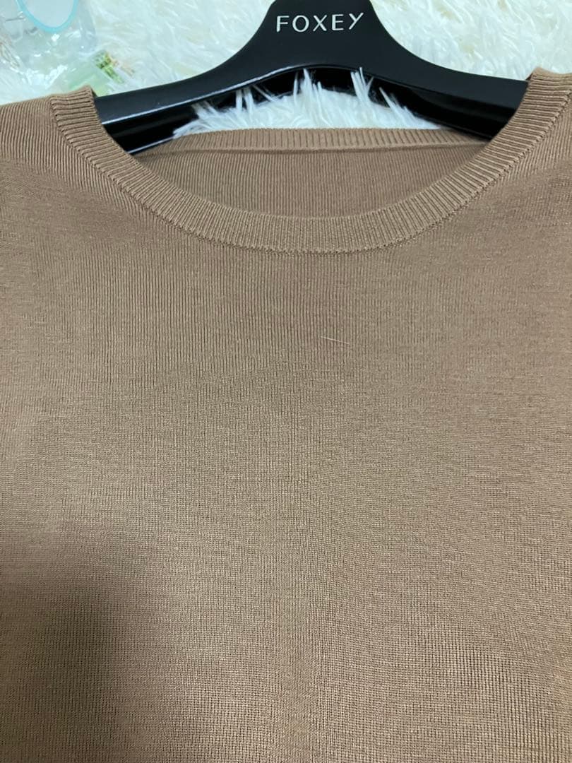 フォクシーグレースウールブラウン42