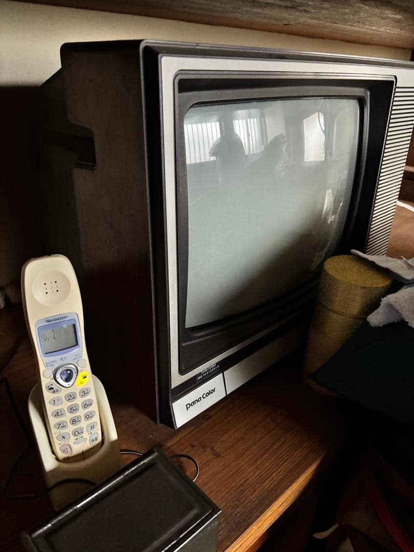 ブラウン管テレビ 昭和 レトロ 木目調 昔 懐かしい テレビ 家電