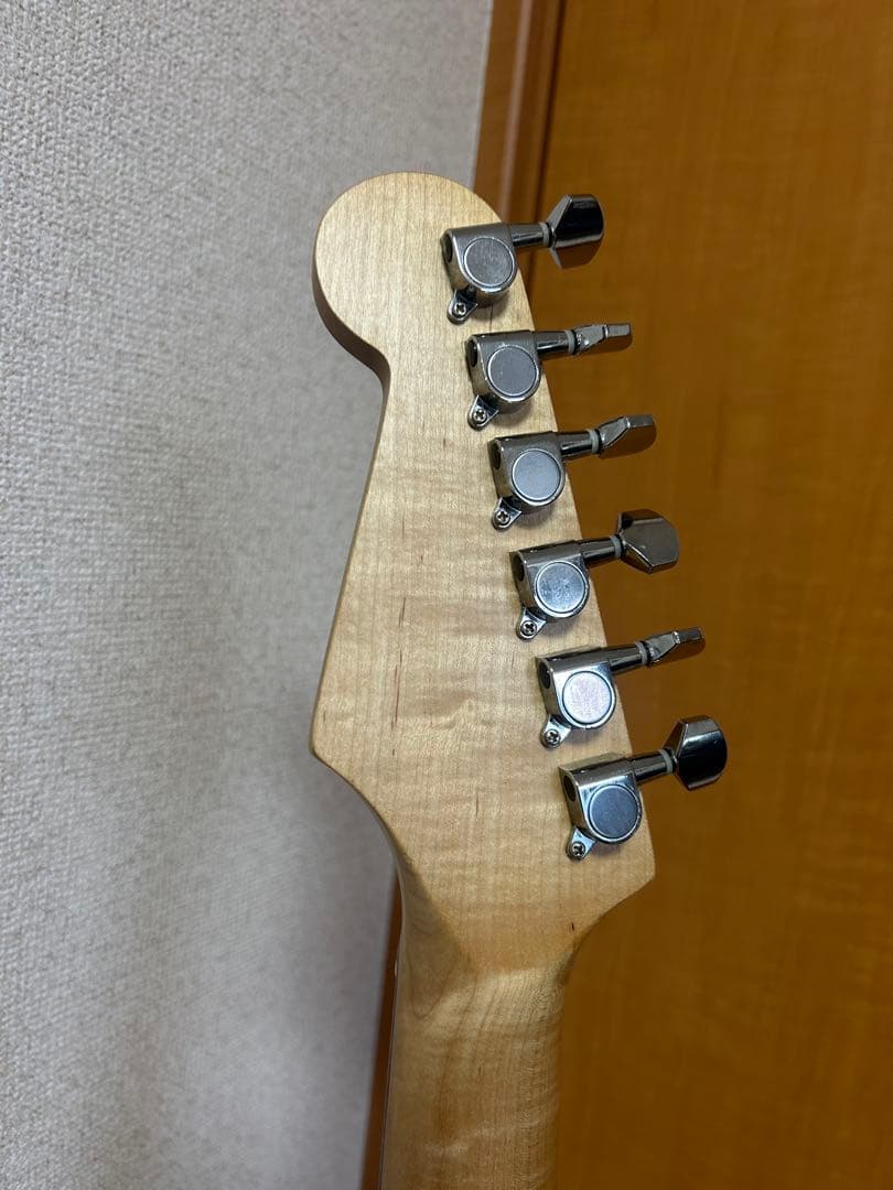 SELDERストラトキャスタータイプ黒 シングルコイル各部調整済み