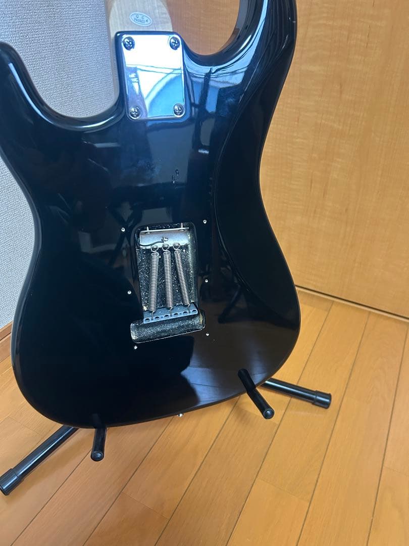 SELDERストラトキャスタータイプ黒 シングルコイル各部調整済み