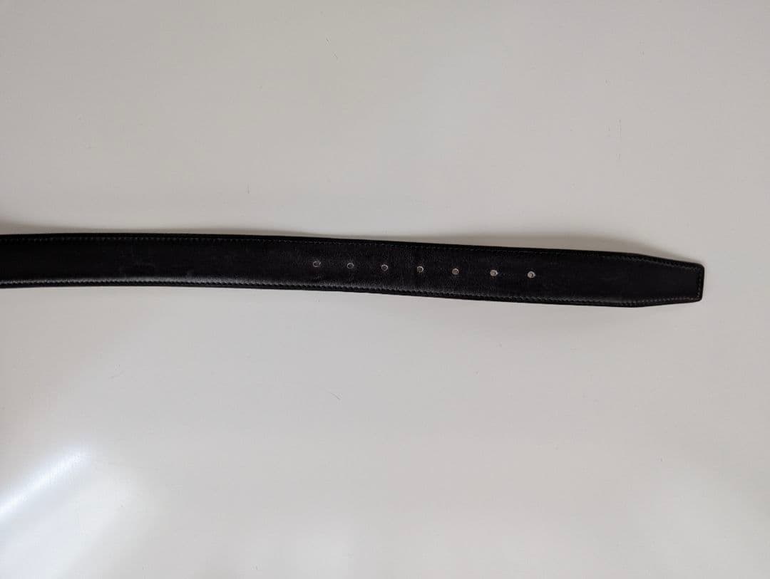 HERMES エルメス ベルト ゴールド金具 黒