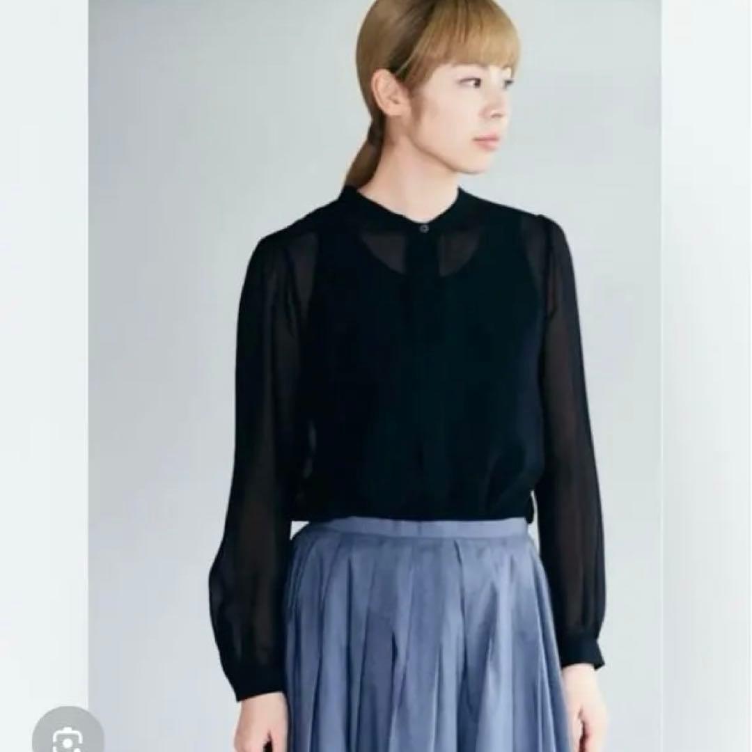 最終 美品 mina perhonen sylph シルクブラウス 40