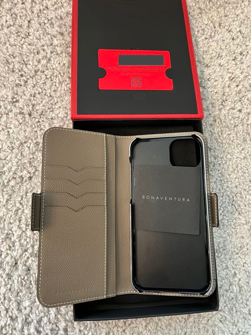 【新品未使用】ボナベンチュラ　iPhone 14 Plusレザー スマホケース