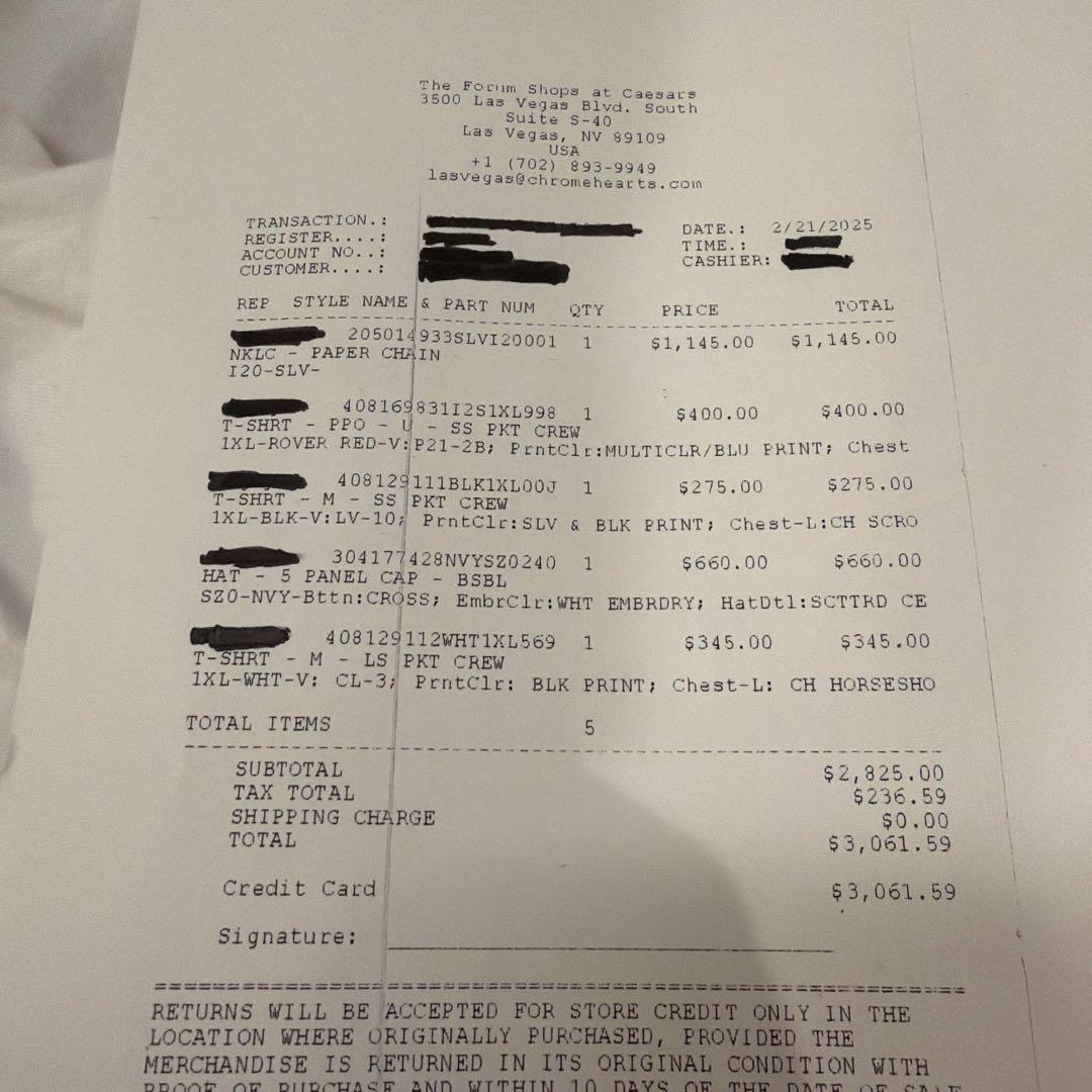 CHROME HEARTS フローラル ロンT クロムハーツ