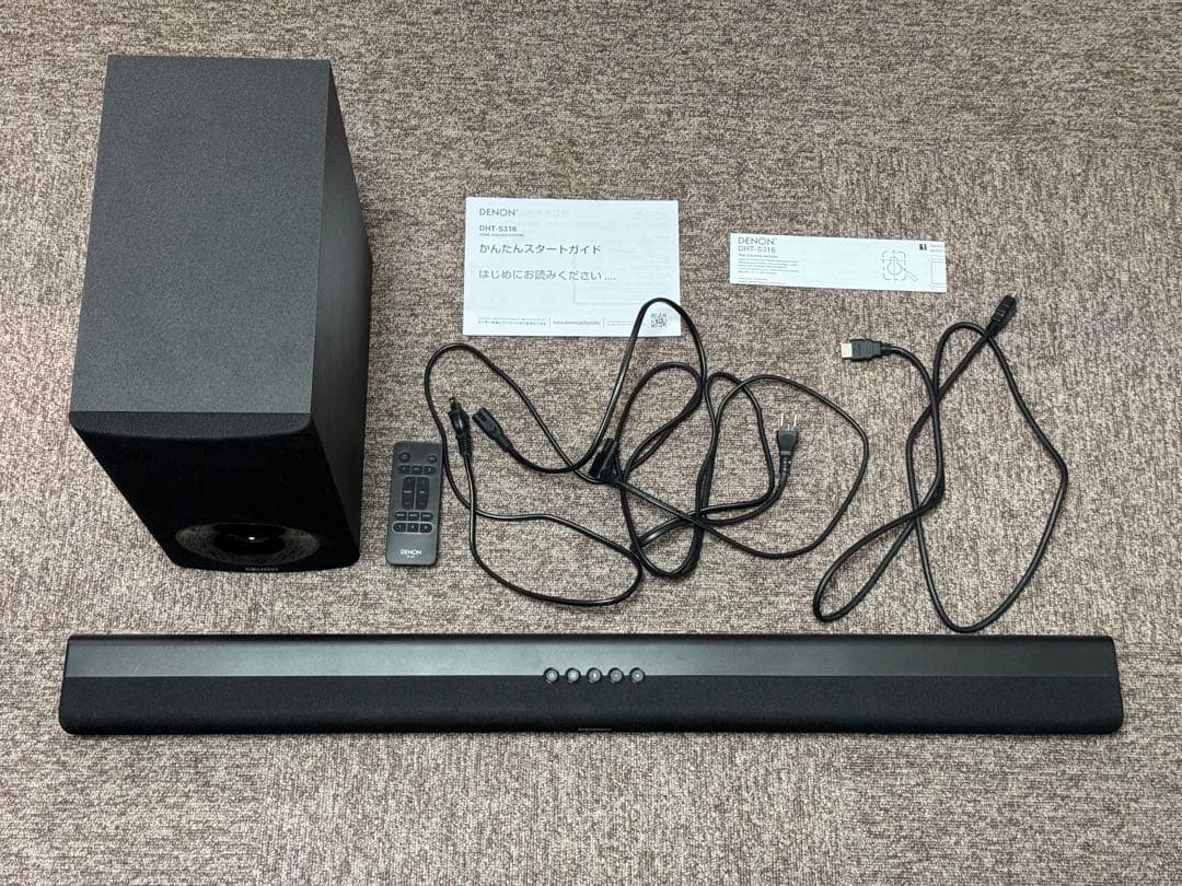 DENON サウンドバー DHT-S316 サブウーファー付き