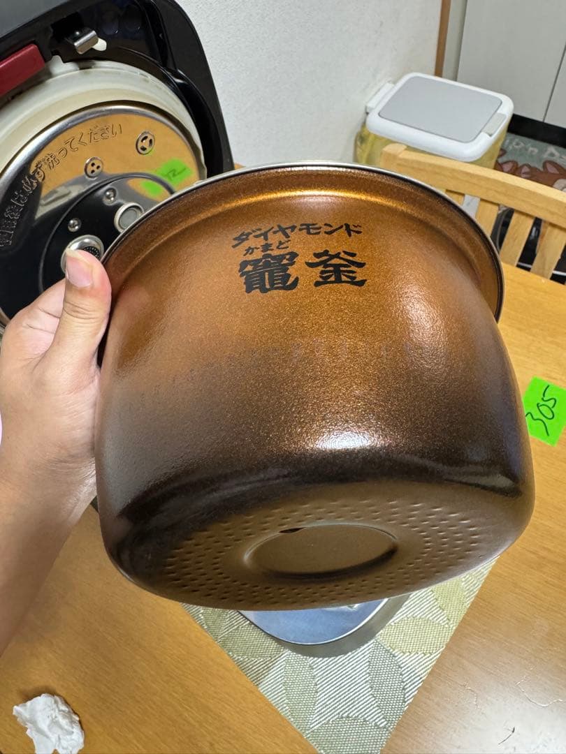 パナソニックスチーム&可変圧力IH炊飯器　SR-VSX108 ブラック 動作保証