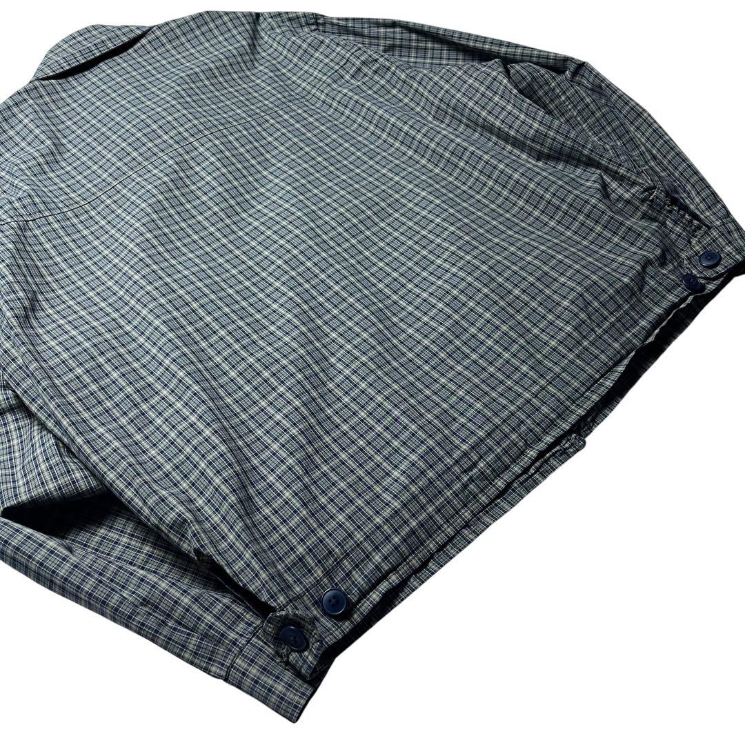 90s チェック スウィングトップ ドリズラー ジャケット ブルゾン 古着 短丈