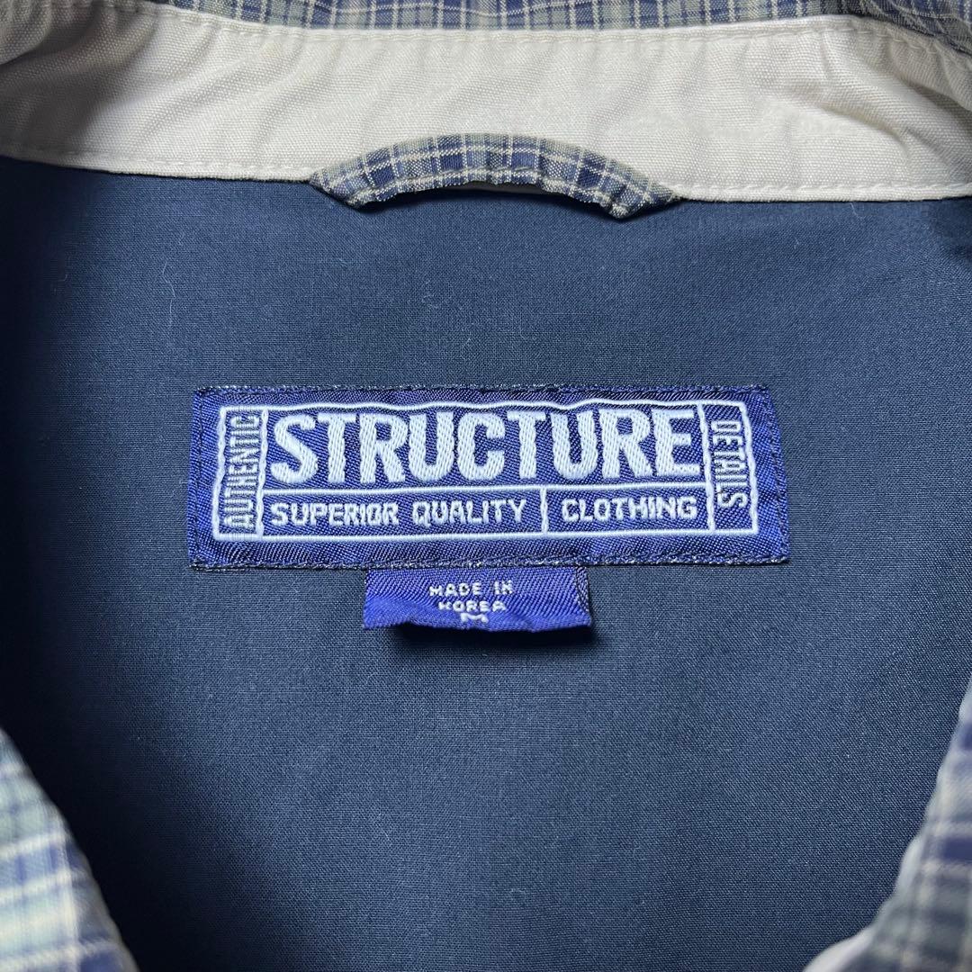 90s チェック スウィングトップ ドリズラー ジャケット ブルゾン 古着 短丈