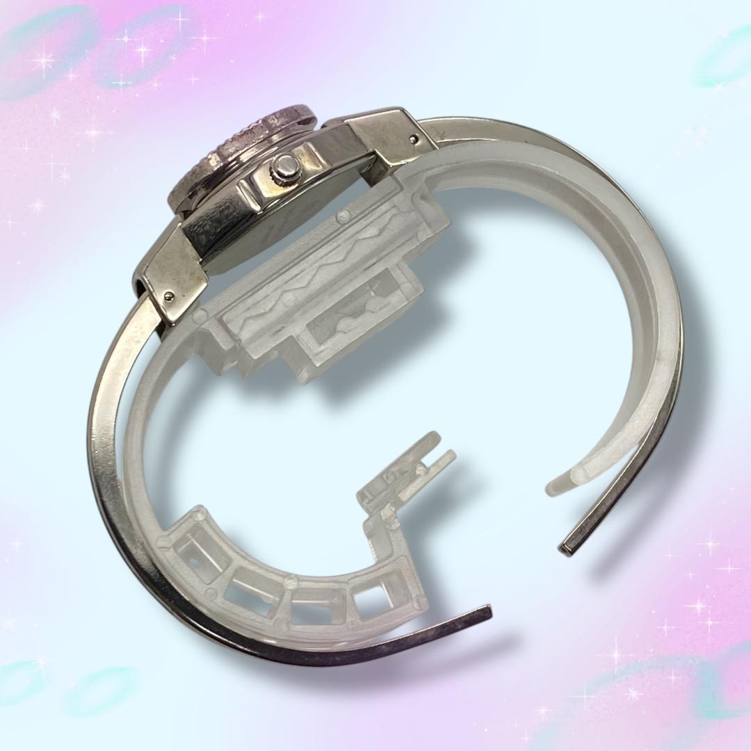 《美品 稼働品》 アンドレムッシュ レディース腕時計 バングルウォッチ クオーツ