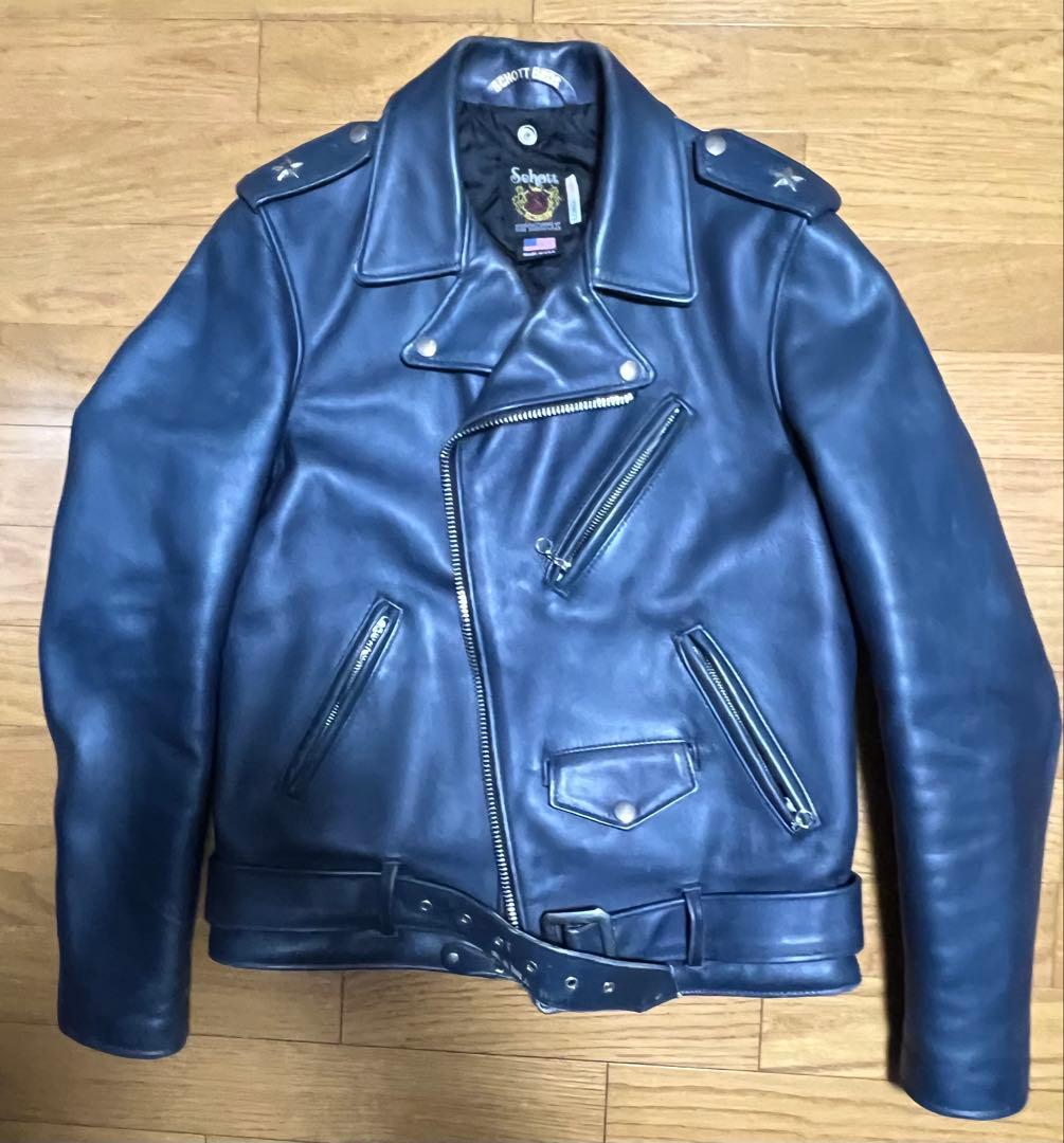 希少ネイビー Schott 613UST ワンスター 38 LONG TALL