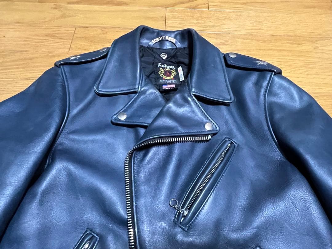 希少ネイビー Schott 613UST ワンスター 38 LONG TALL