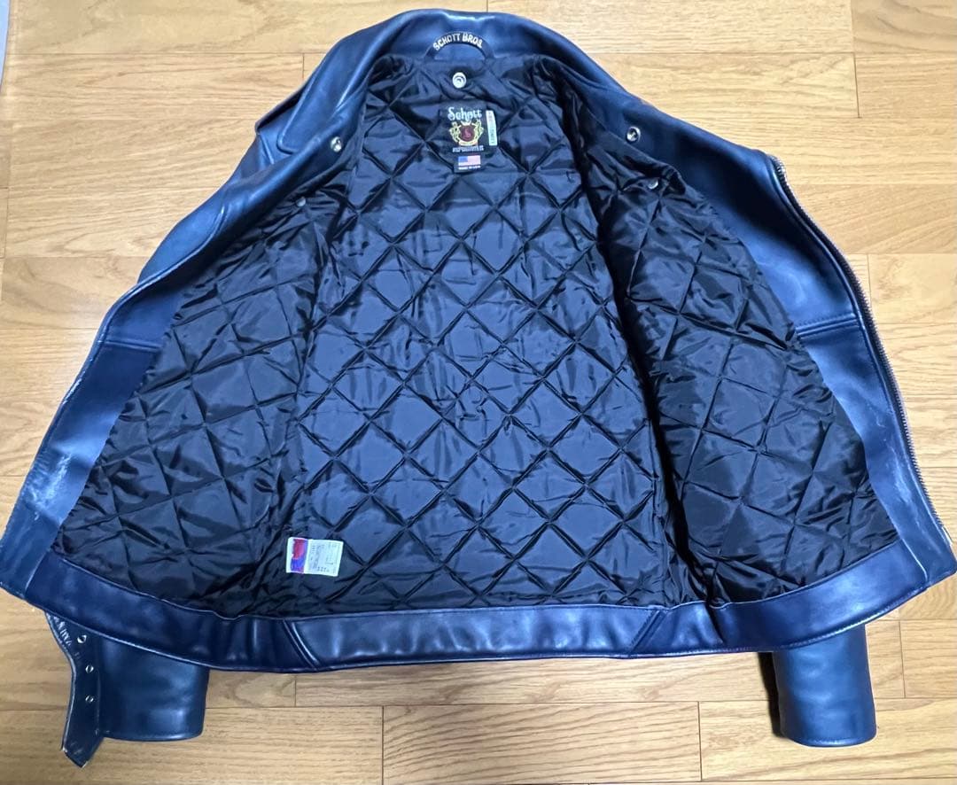 希少ネイビー Schott 613UST ワンスター 38 LONG TALL