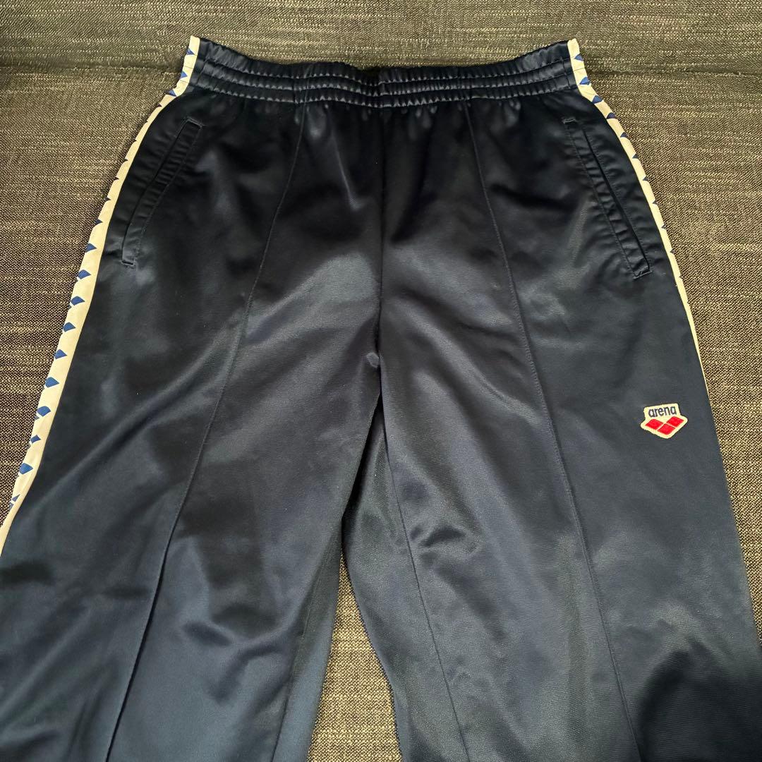 アリーナ arena ネイビー ジャージ上下セット メンズ スポーツウェア 紺